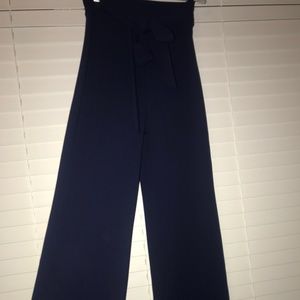 cute navy blue dress pants floppy with bow